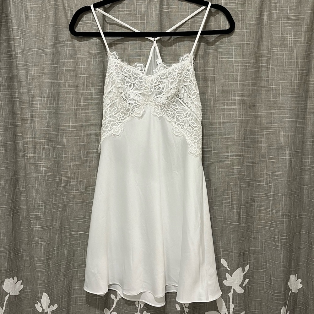 Rya Collection White Lace Slip Dress